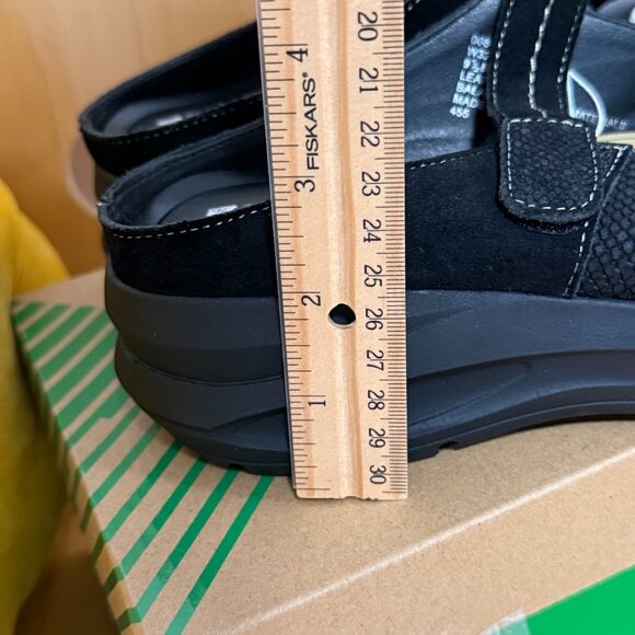 New White Mountain Women's Mary Jane Clog Slide Shoes Black Leather Size 9.5 M - Picture 14 of 16